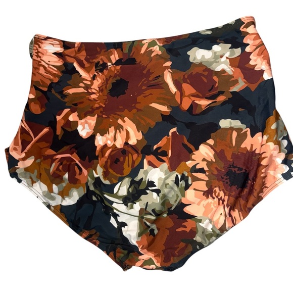 Floral High-Waisted Bikini Bottoms 14 - Picture 2 of 4